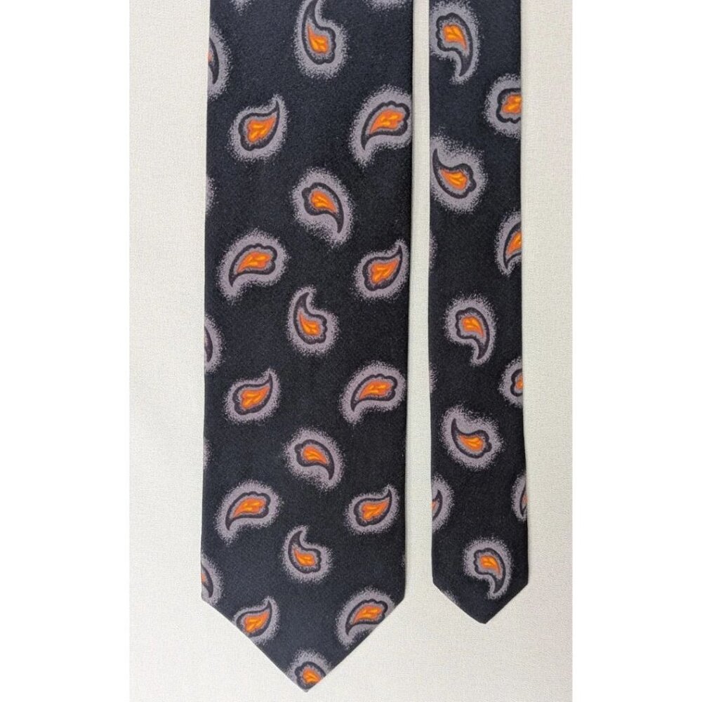 BOSS Hugo Boss 100% Silk Paisley Tie Made in Italy